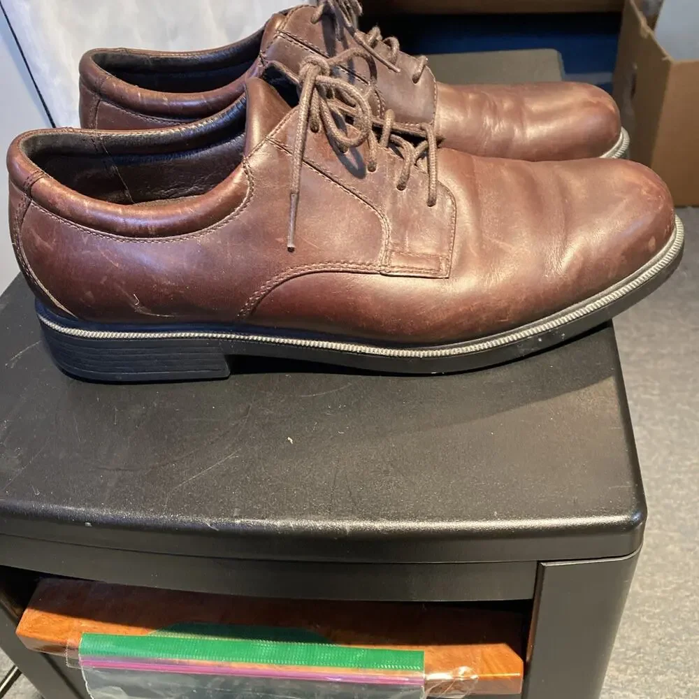 ROCKPORT M9401 Men’s Causal Brown Leather Oxford Size 11M